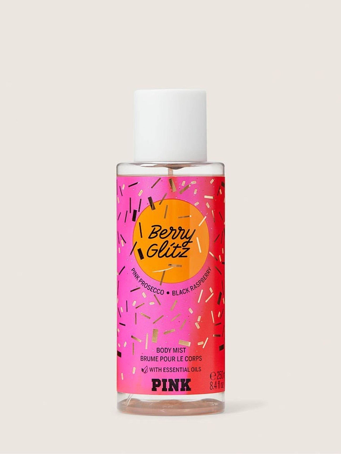 Victoria's Secret PINK | BERRY GLITZ | Body Mist with Essential Oils 250ml - StyleOcean Limited