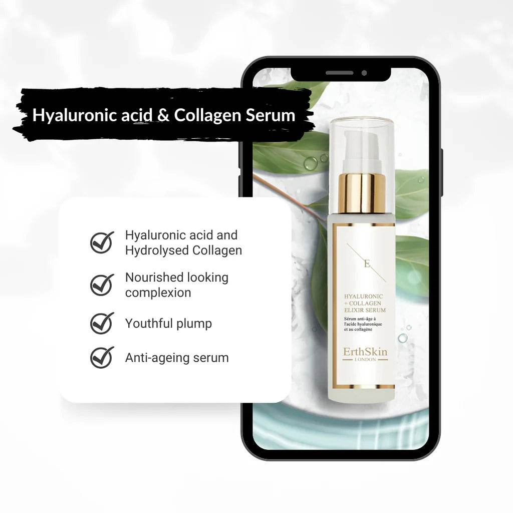Erth Skin London | Hyaluronic Acid & Collagen SERUM 60ml - StyleOcean Limited