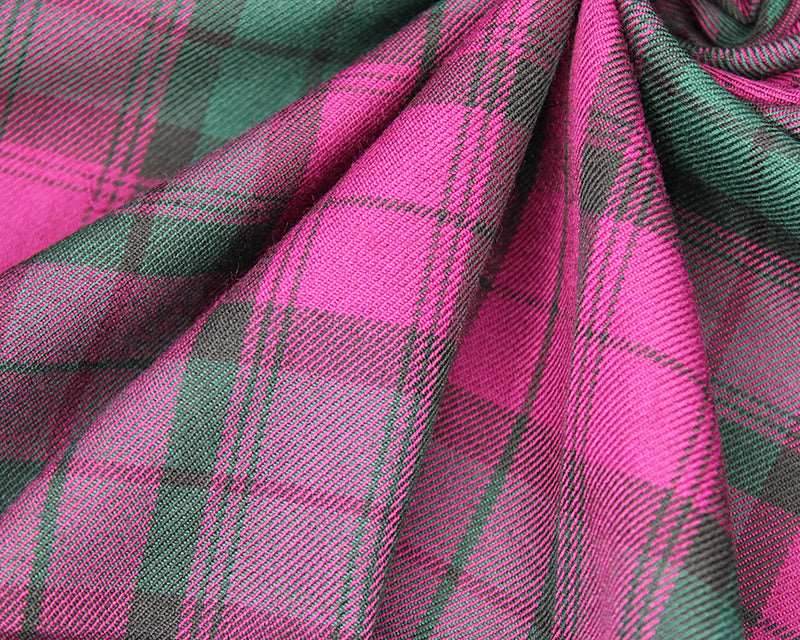 PolyViscose Tartan Fabric | Plaid Check | 58'' Wide - StyleOcean Limited