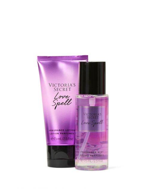 Victoria's Secret LOVE SPELL 2 Piece Body Mist and Lotion Gift Set - StyleOcean Limited