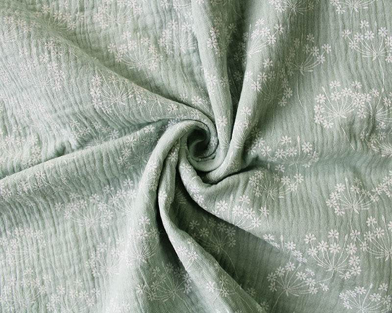 Bouquet Floral Double Gauze | 51'' (130cm) Wide | 100% Cotton - StyleOcean Limited