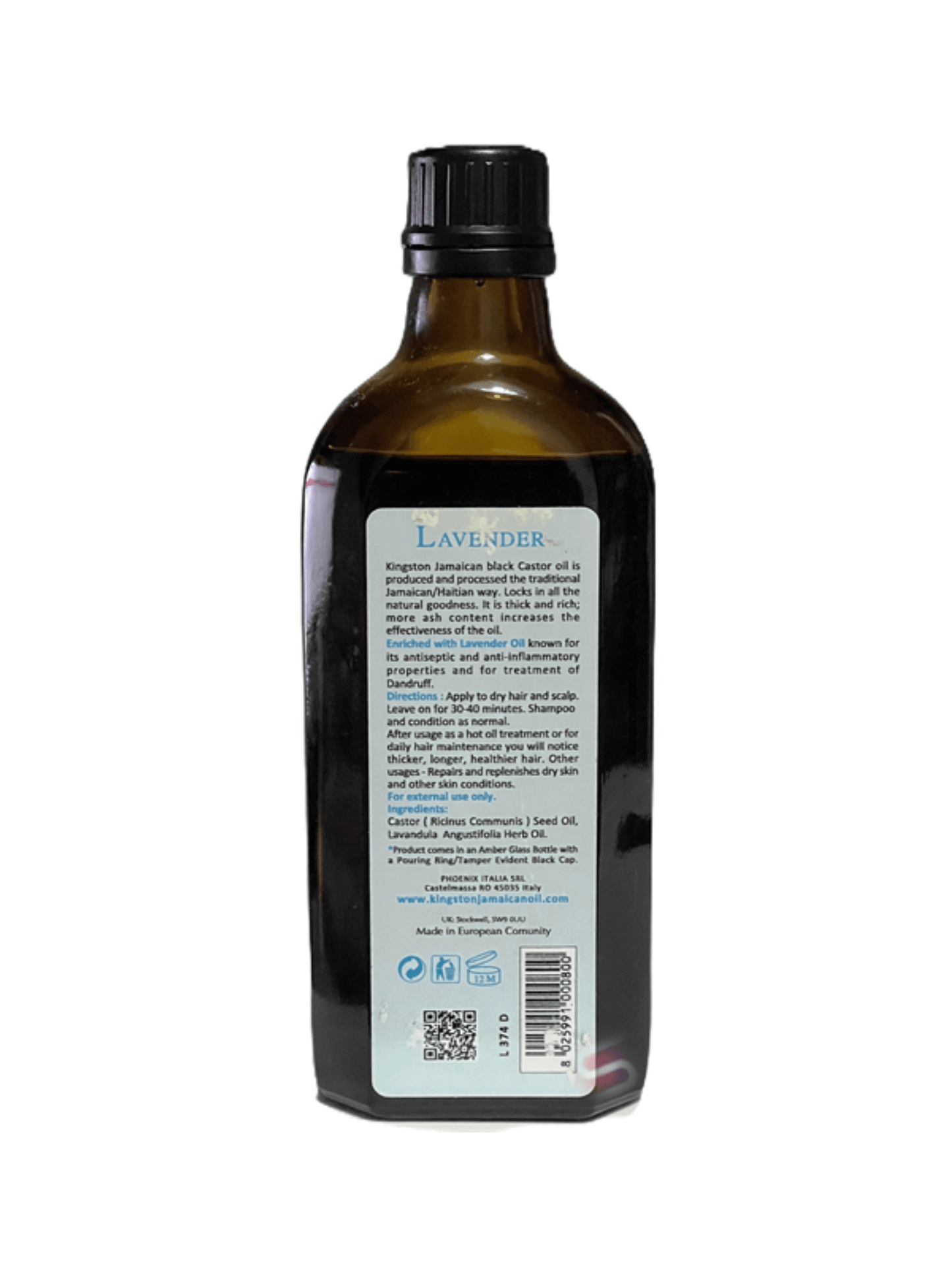 KINGSTON The Original Authentic Jamaican Black Castor Oil LAVENDER 220ml - StyleOcean Limited