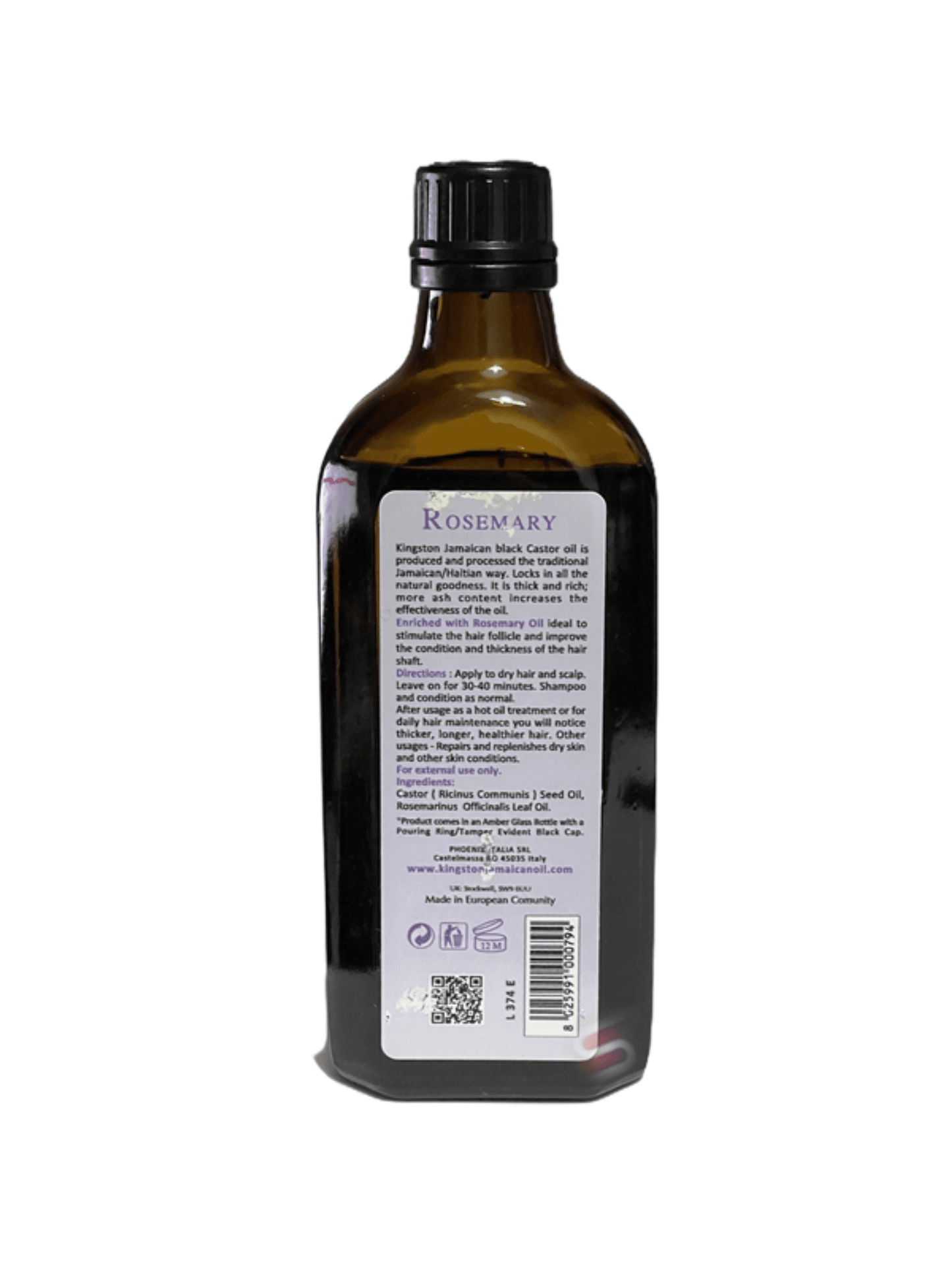 KINGSTON The Original Authentic Jamaican Black Castor Oil ROSEMARY 220ml - StyleOcean Limited