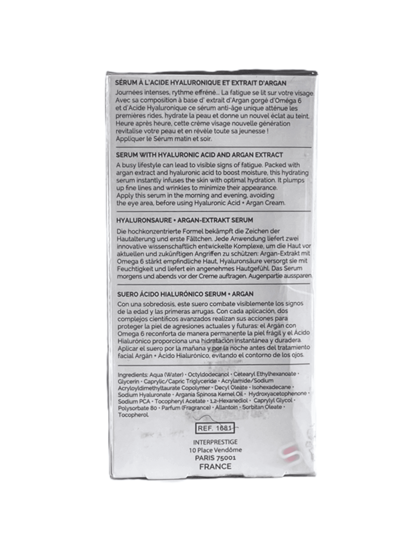 Christian BRETON | Hydration & Nutrition | HYALURONIC ACID + ARGAN SERUM | 30ml - StyleOcean Limited