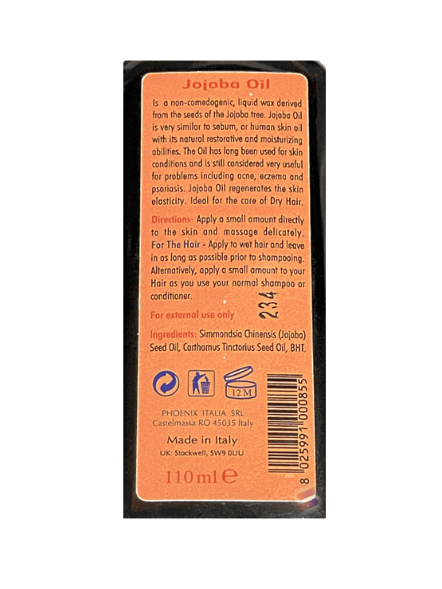 PRECIOUS OIL | Non-Greasy Oil Treatment | JOJOBA OIL | 100% Pure Organic Oil 110ml - StyleOcean Limited