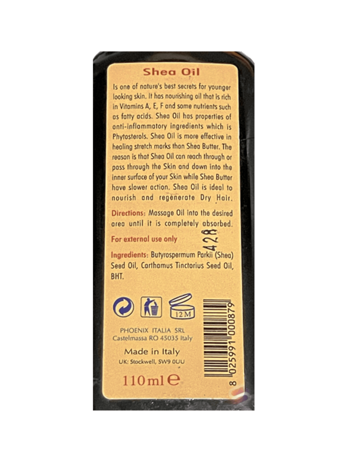 PRECIOUS OIL | Non-Greasy Oil Treatment | SHEA OIL | 100% Pure Organic Oil 110ml - StyleOcean Limited