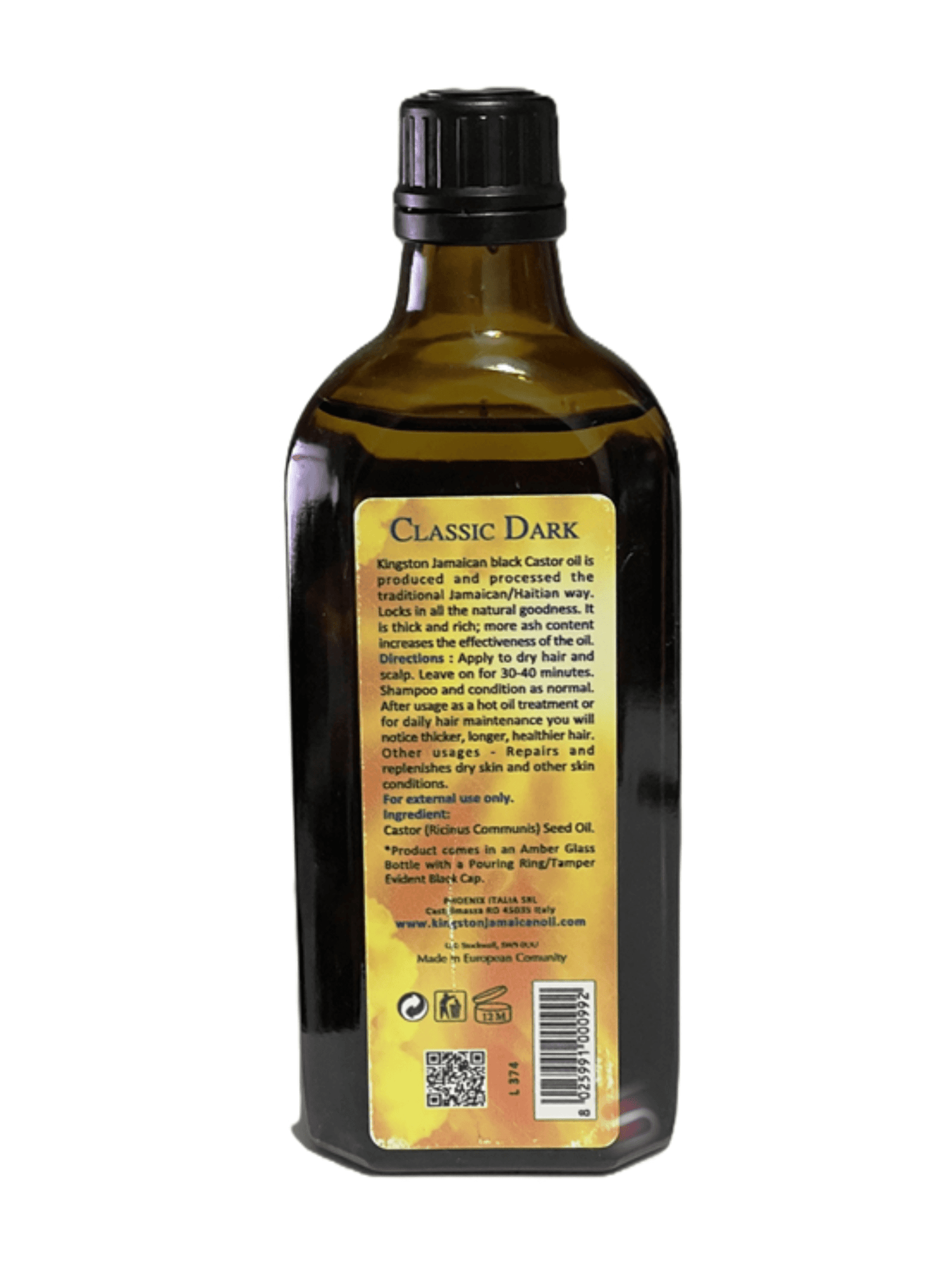 KINGSTON The Original Authentic Jamaican Black Castor Oil CLASSIC DARK 220ml - StyleOcean Limited