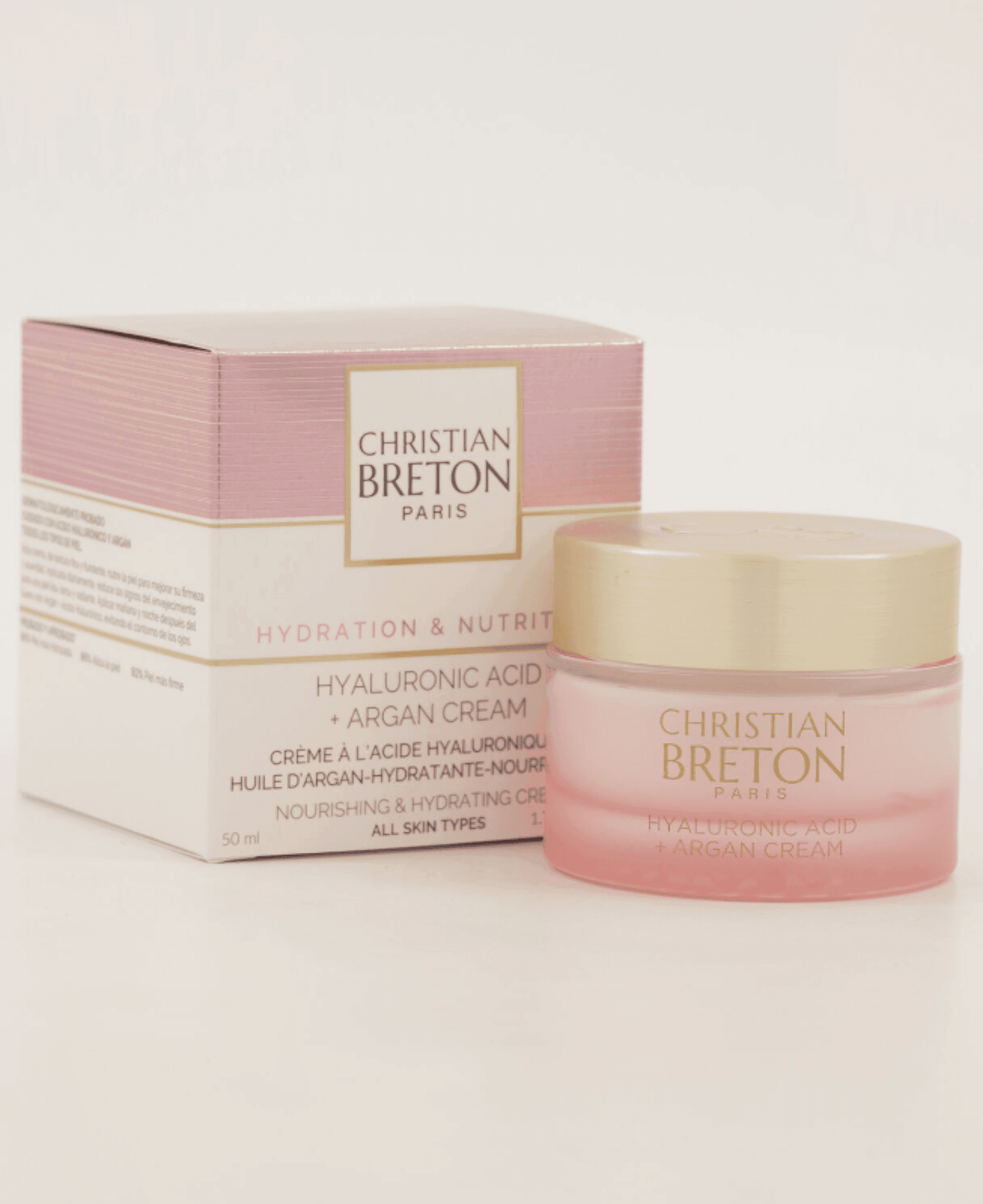 Christian BRETON | Hydration & Nutrition | HYALURONIQUE ACID + ARGAN CREAM Nourishing & Hydrating Cream 50ml - StyleOcean Limited