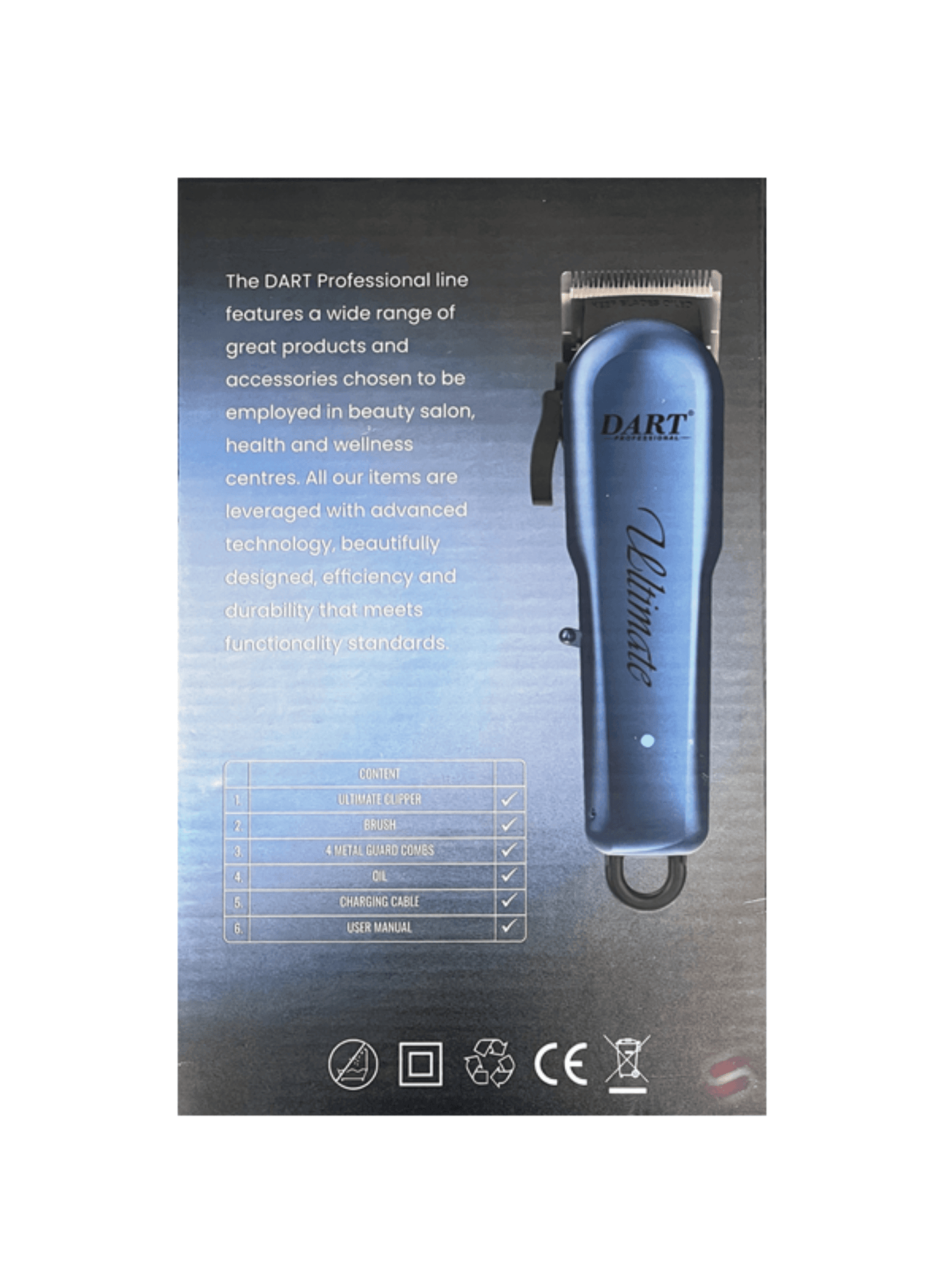 DART Professional | ULTIMATE | Cordless Clipper BLUE - StyleOcean Limited