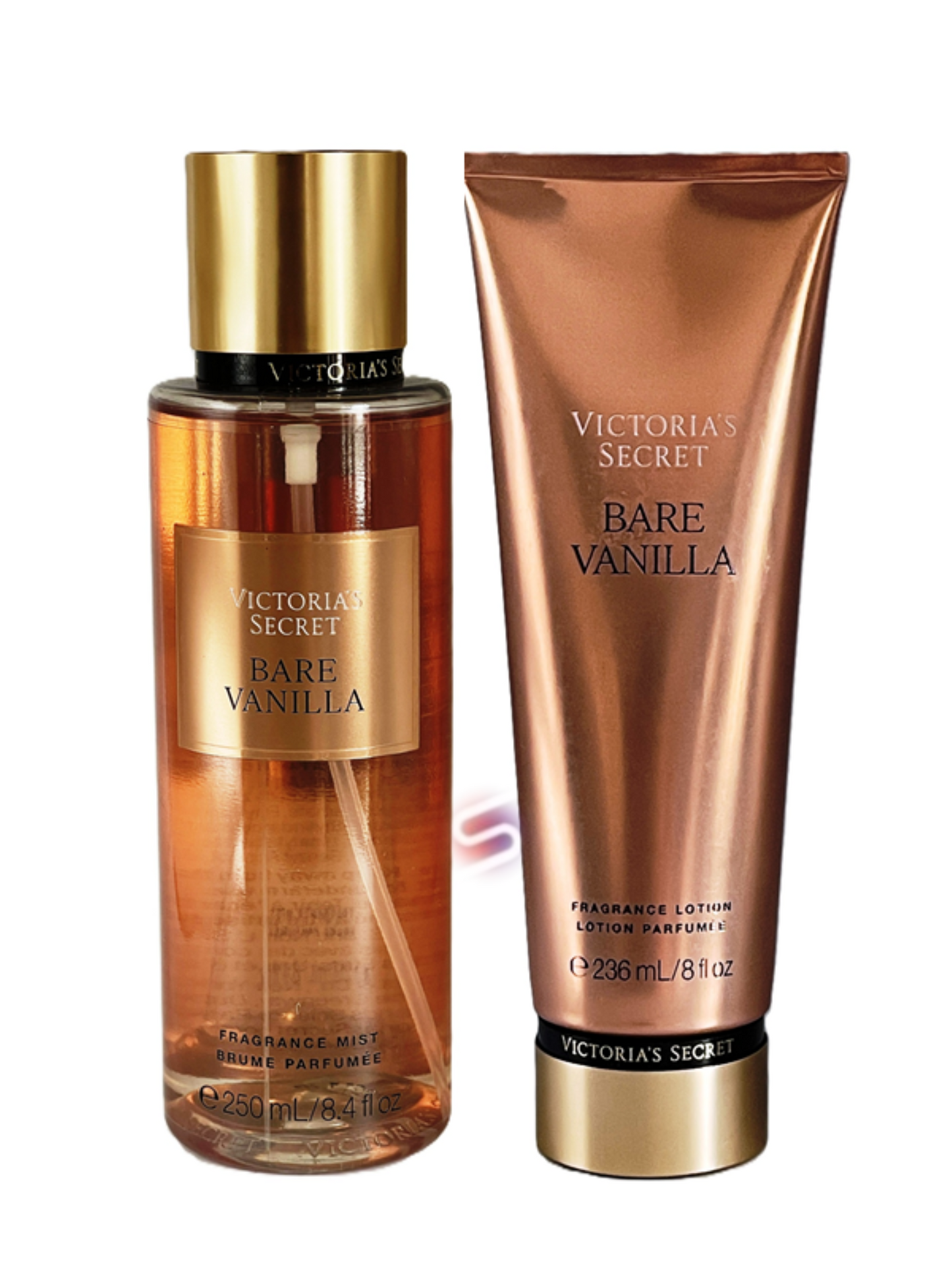 Victoria's Secret BARE VANILLA Fragrance Mist & Lotion Set 250ml