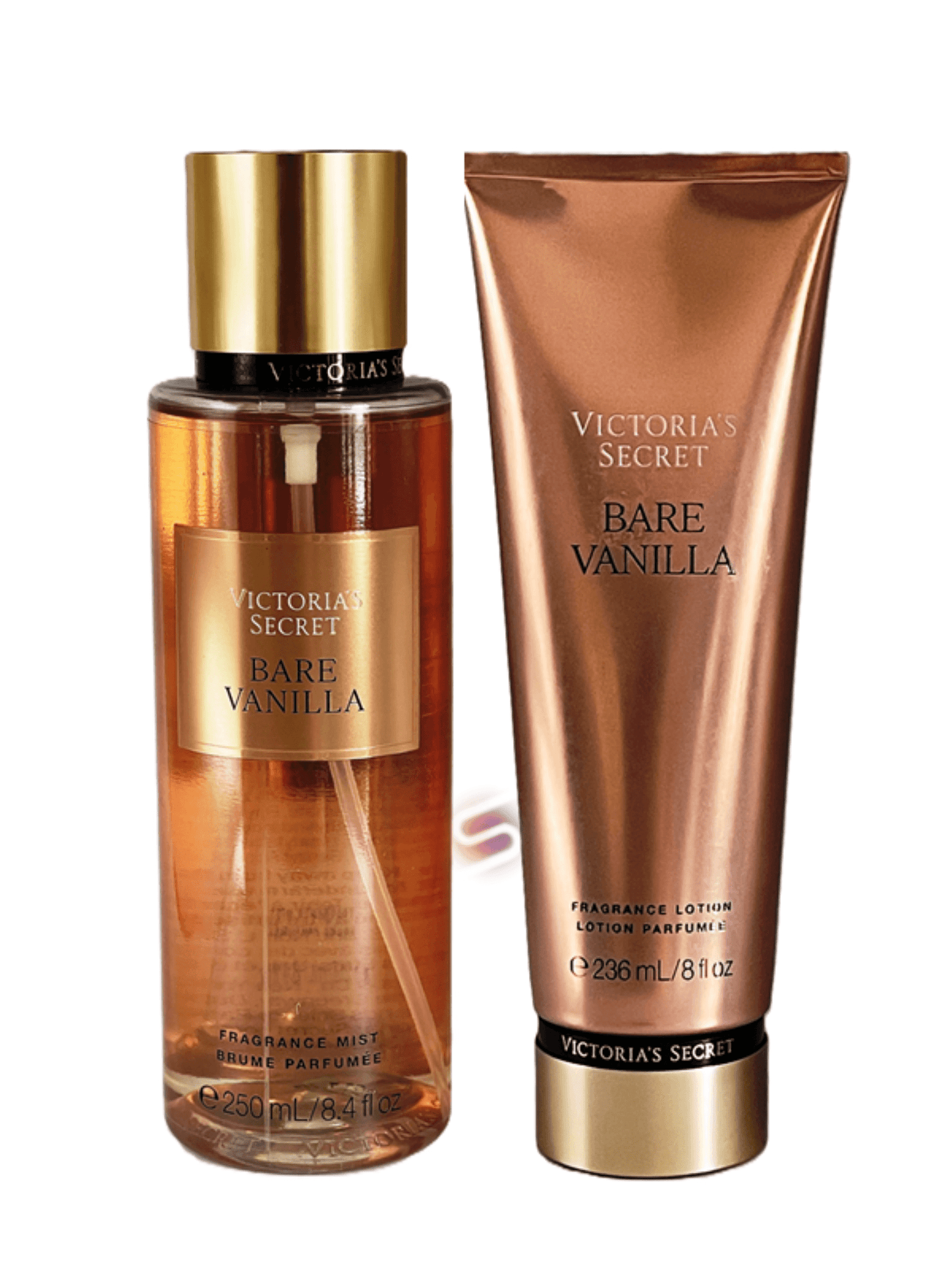 Victoria's Secret BARE VANILLA Fragrance Mist & Lotion Set 250ml - StyleOcean Limited