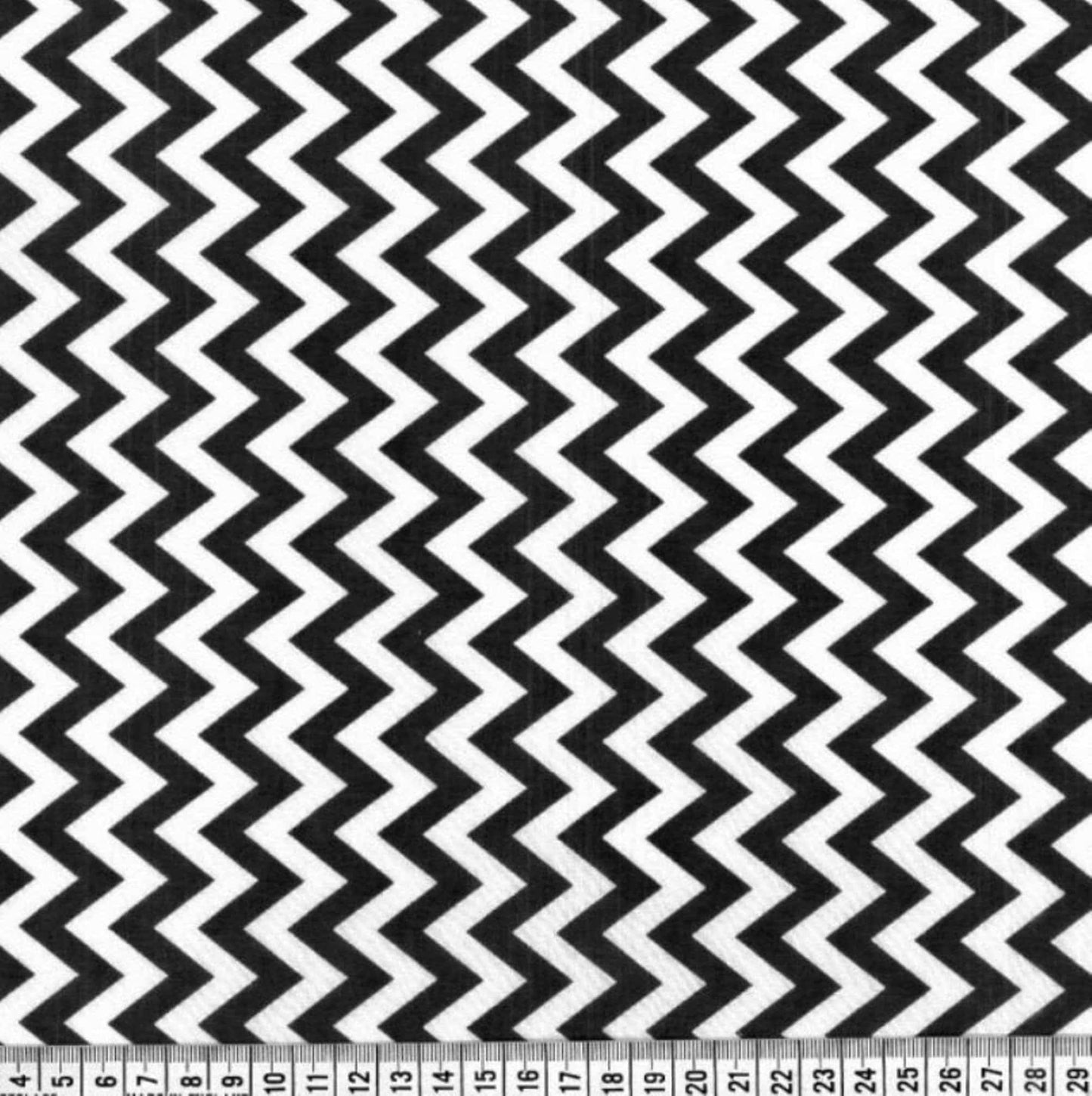 Zig Zag Polycotton Fabric | 45'' wide - StyleOcean Limited