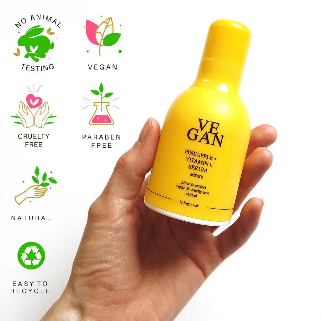 VEGAN by Happy Skin | Pineapple + Vitamin C Serum 30ml - StyleOcean Limited