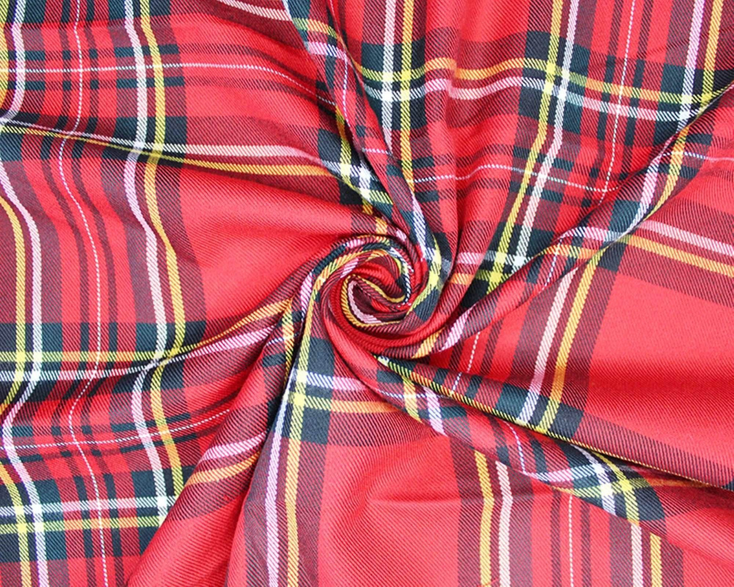 PolyViscose Tartan Fabric | 58'' Wide - StyleOcean Limited