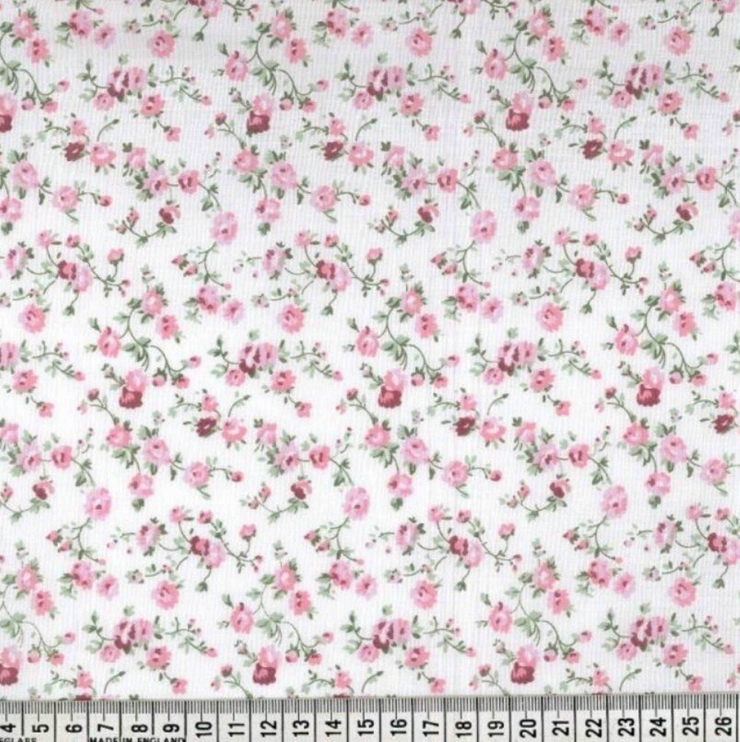 Floral Printed Polycotton Fabric | 44'' Wide - StyleOcean Limited