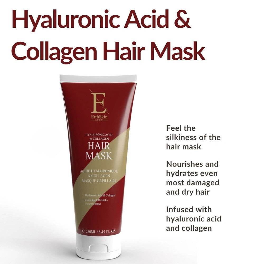 Erth Skin London | Hyaluronic Acid & Collagen HAIR MASK 250ml - StyleOcean Limited