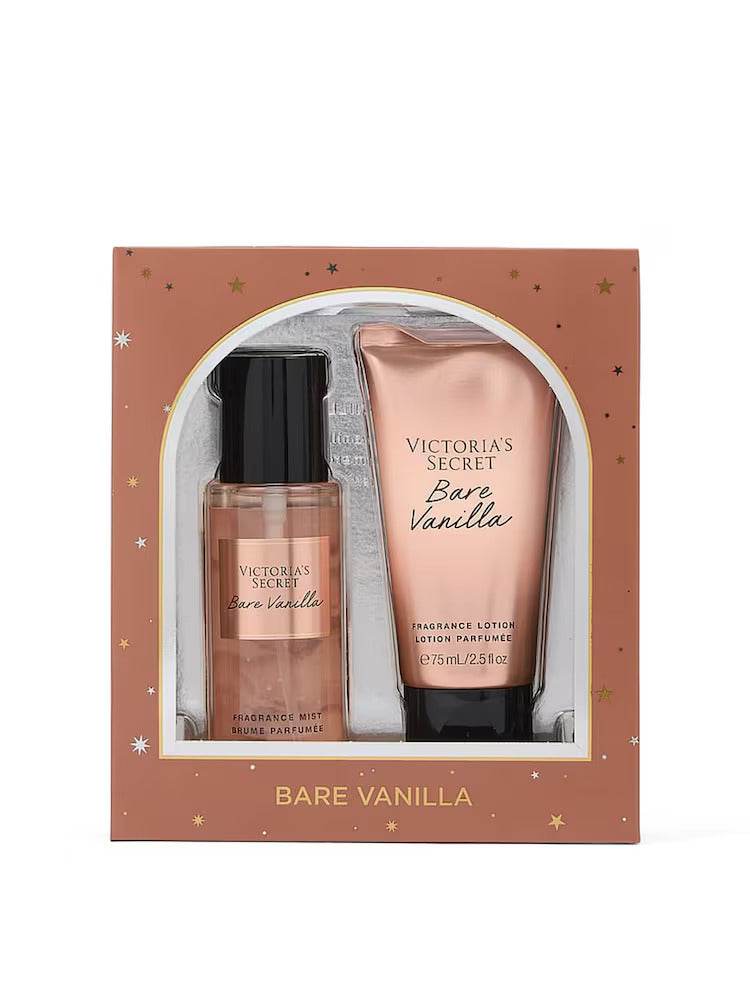 Victoria's Secret BARE VANILLA 2 Piece Body Mist and Lotion Gift Set - StyleOcean Limited