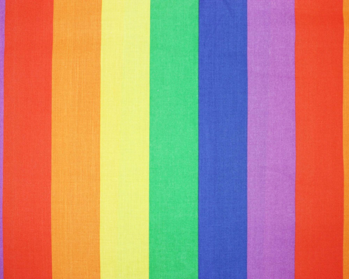 Polycotton Fabric Colourful Rainbow | Small/ Medium/ Large Stripe 45” (114cm) wide - StyleOcean Limited