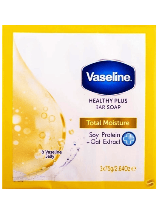 Vaseline | TOTAL MOISTURE | Healthy Plus Bar Soap | 3 x 75g - StyleOcean Limited