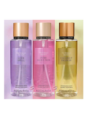 Victoria's Secret | LOVE SPELL + PURE SEDUCTION + COCONUT PASSION | Fragrance Mist Trio Set 250ml each