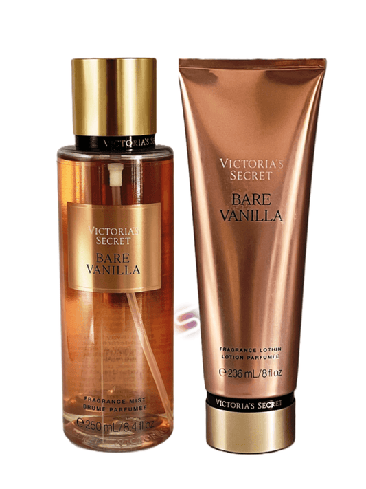 Victoria's Secret BARE VANILLA Fragrance Mist & Lotion Set 250ml - StyleOcean Limited