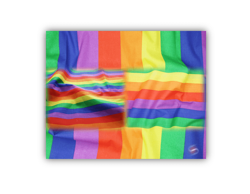 Polycotton Fabric Colourful Rainbow | Small/ Medium/ Large Stripe 45” (114cm) wide - StyleOcean Limited